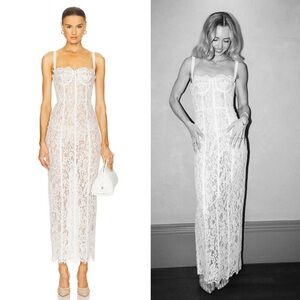 Helsa | Dresses | Helsa The Lace Column Dress In White Size Small New New  Without Tags | Poshmark